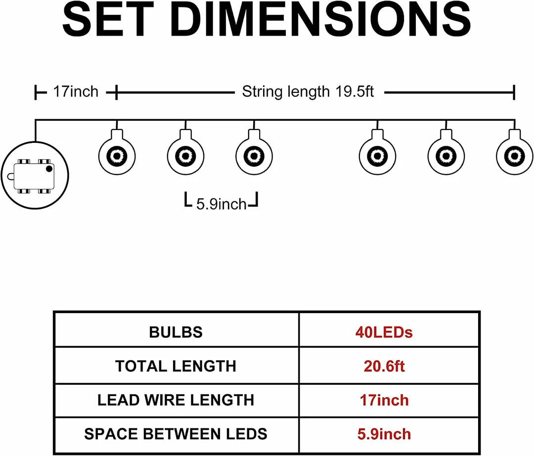 Joiedomi 20.6 Ft Halloween Eyeball String Lights 3 Joiedomi 20.6 Ft Halloween Eyeball String Lights