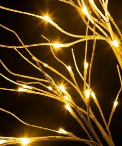 Joiedomi 4ft White Birch Tree Decoration With 64 LED Lights All Holiday Decor