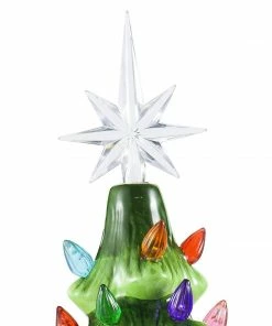 Joiedomi 15" Ceramic Christmas Tree With Decorations (Green) All Holiday Decor