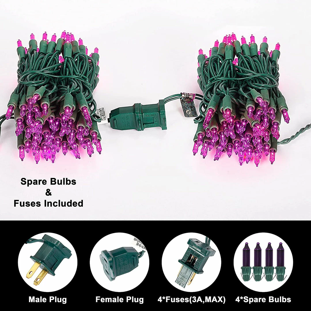 Joiedomi 2 Set Of Waterproof String Lights - 100 Counts (Purple) All Holiday Decor 3 Joiedomi 2 Set Of Waterproof String Lights - 100 Counts (Purple) All Holiday Decor