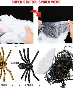 Joiedomi 59" Orange & Purple Spider Web All Holiday Decor 6 Joiedomi 59