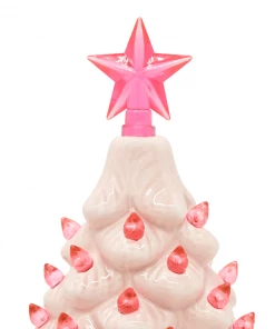 Joiedomi All Holiday Decor 7¡± Ceramic Christmas Tree (Pink)