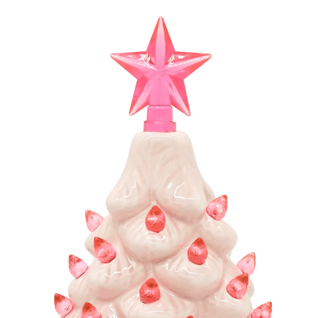 Joiedomi All Holiday Decor 7¡± Ceramic Christmas Tree (Pink) 2 Joiedomi All Holiday Decor 7¡± Ceramic Christmas Tree (Pink)