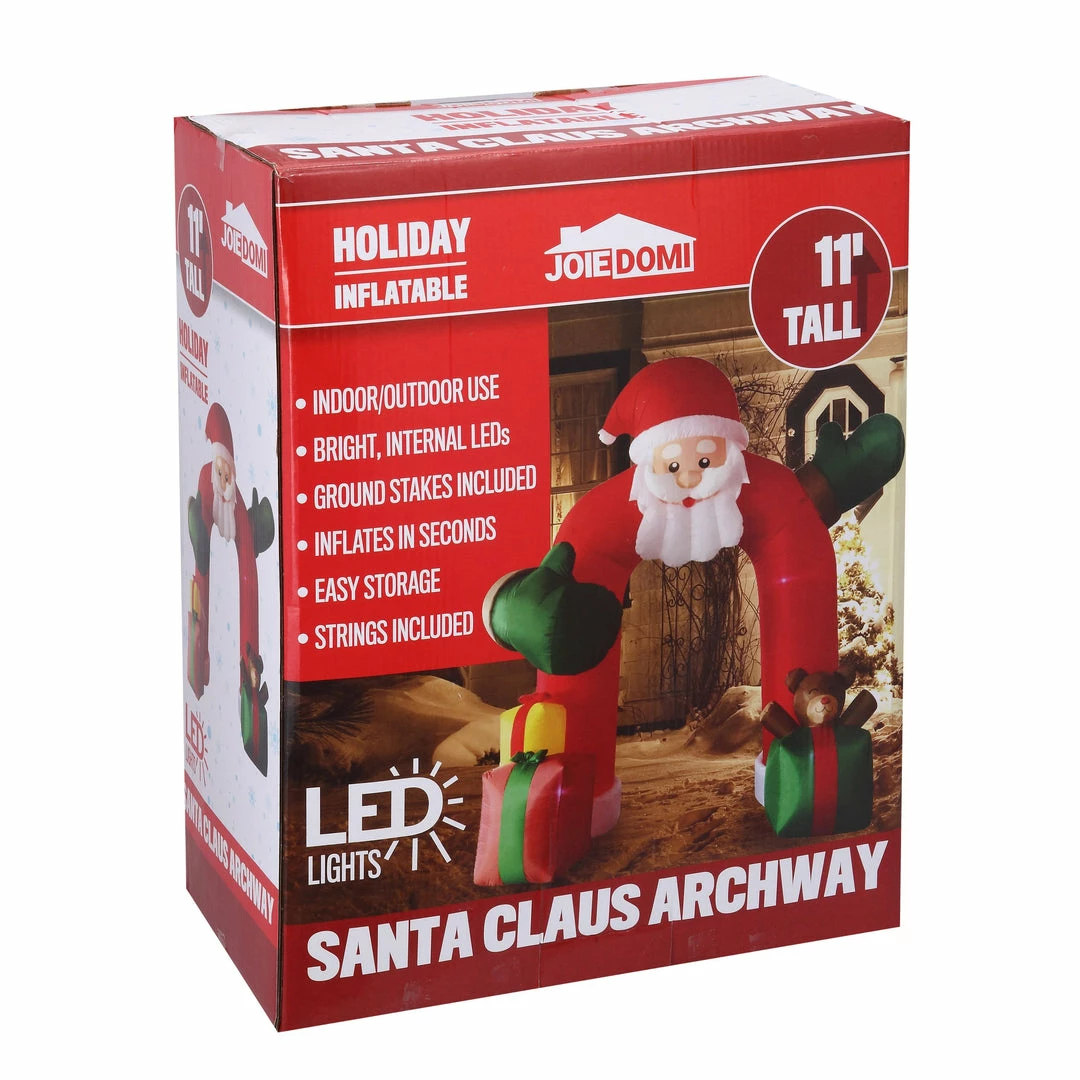 Joiedomi Giant Santa Claus With Gift Boxes Archway Inflatable (11 Ft) 5 Joiedomi Giant Santa Claus With Gift Boxes Archway Inflatable (11 Ft)