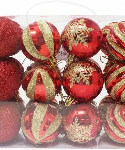 Joiedomi 24 Pcs Christmas Ball Ornaments, Red And Gold