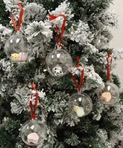 Joiedomi 3.5¡± Plastic Fillable Christmas Ball Ornaments, 10 Pcs