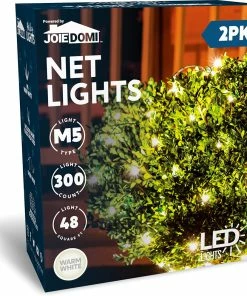 Joiedomi All Holiday Decor 2Γ150 LED Christmas Net Lights Warm White
