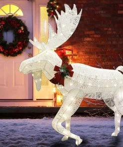 Joiedomi 5ft Cotton Moose LED Yard Light All Holiday Decor