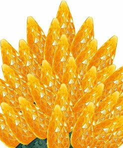 Joiedomi 34.1 Ft 100 Counts Of Orange LED Green Wire Light Set All Holiday Decor