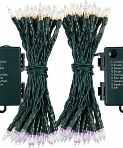 Joiedomi 17.3 FT Battery Powered Orange & Purple Wire String Lights 7 Joiedomi 17.3 FT Battery Powered Orange & Purple Wire String Lights