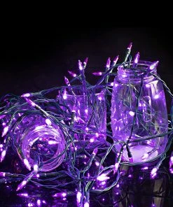 Joiedomi All Holiday Decor 200-Count Purple LED String Lights