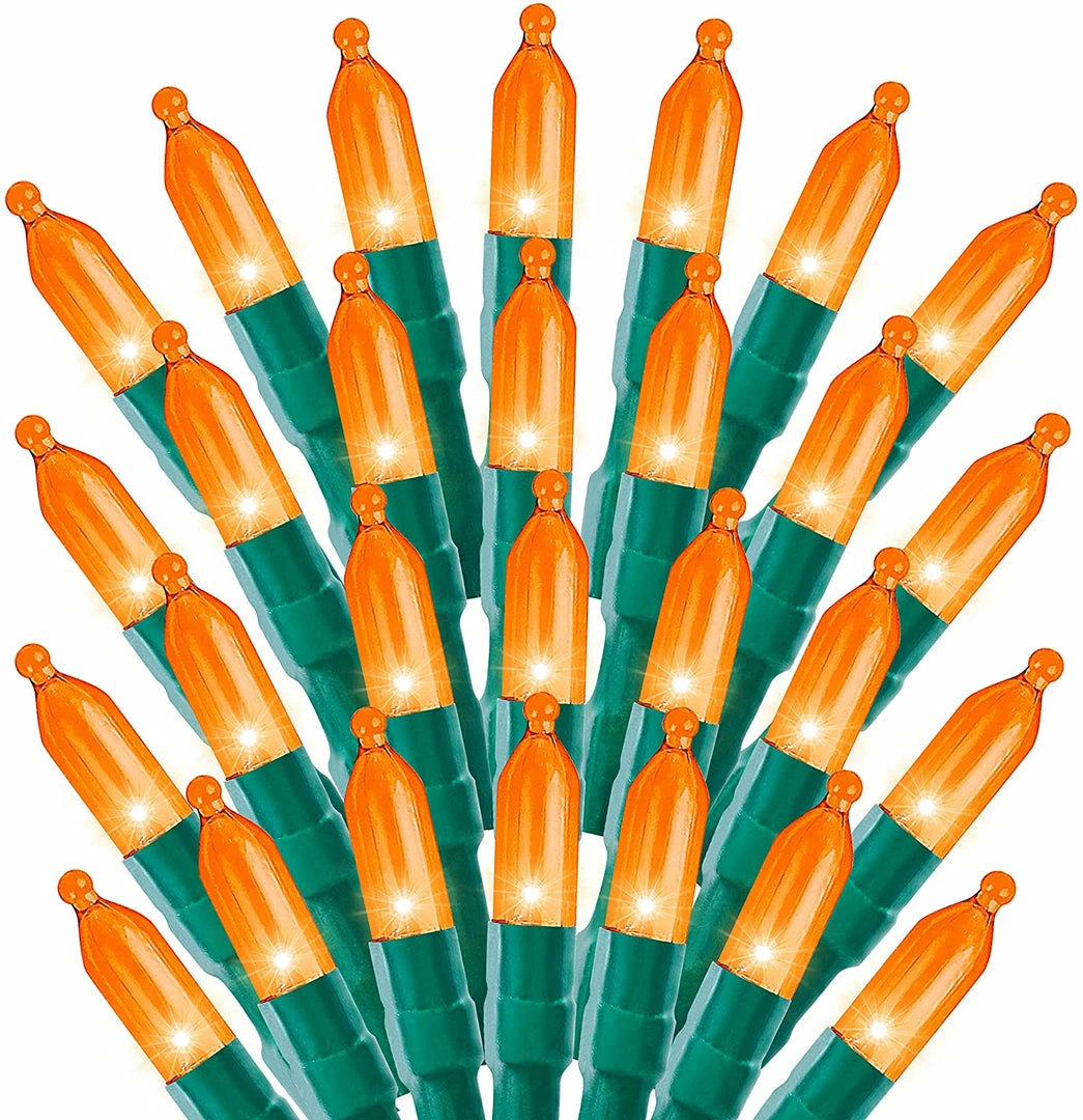 Joiedomi 108.6 Ft 300 Counts Of Orange LED 8 Modes Green Wire Long Light Set All Holiday Decor 1 Joiedomi 108.6 Ft 300 Counts Of Orange LED 8 Modes Green Wire Long Light Set All Holiday Decor