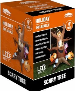 Joiedomi Inflatables Large Scary Tree With Colorful Neon Light Mushrooms Inflatable (6 Ft) 6 Joiedomi Inflatables Large Scary Tree With Colorful Neon Light Mushrooms Inflatable (6 Ft)