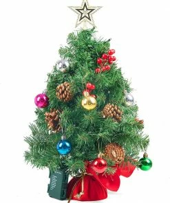 Joiedomi 23" Prelit Tabletop Christmas Tree With Color Changing LED Lights All Holiday Decor 6 Joiedomi 23