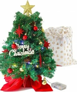 Joiedomi 24” DIY Prelit Tabletop Mini Christmas