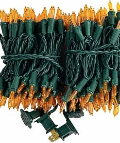 Joiedomi 52.5 FT 200 Count Christmas Orange Green Wire String Lights
