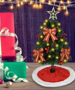 Joiedomi All Holiday Decor 24¡± Prelit Tabletop Christmas Tree With Tree Skirt 8 Joiedomi All Holiday Decor 24¡± Prelit Tabletop Christmas Tree With Tree Skirt