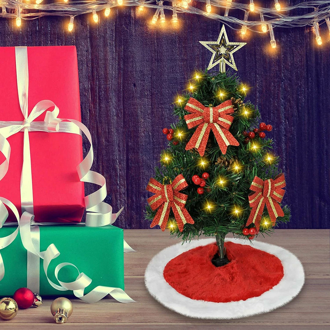 Joiedomi All Holiday Decor 24¡± Prelit Tabletop Christmas Tree With Tree Skirt 3 Joiedomi All Holiday Decor 24¡± Prelit Tabletop Christmas Tree With Tree Skirt