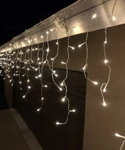 Joiedomi 224 LED Icicle Lights, Warm White