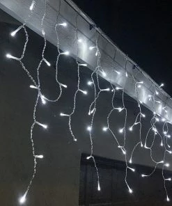 Joiedomi 672 LED Christmas Icicle Lights, White