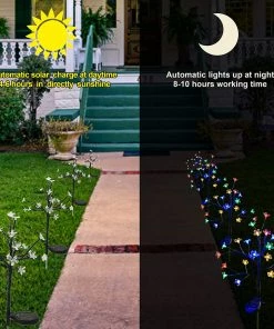 Joiedomi 2 Packs Cherry Blossom Multi-Color Stake Lights Pathway Lights 9 Joiedomi 2 Packs Cherry Blossom Multi-Color Stake Lights Pathway Lights