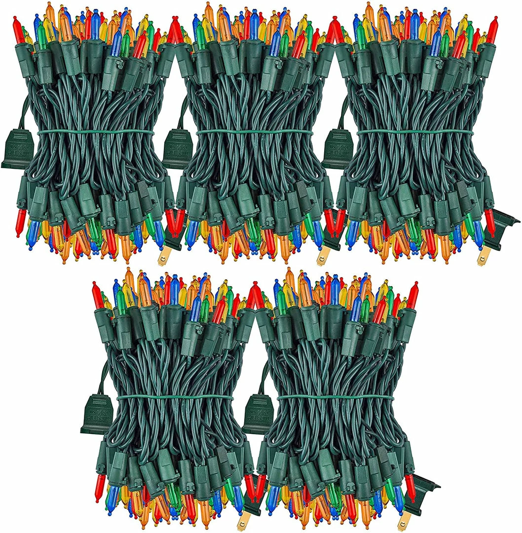 Joiedomi 131.25 FT 500 Count Christmas Multicolor Green Wire String Lights 7 Joiedomi 131.25 FT 500 Count Christmas Multicolor Green Wire String Lights