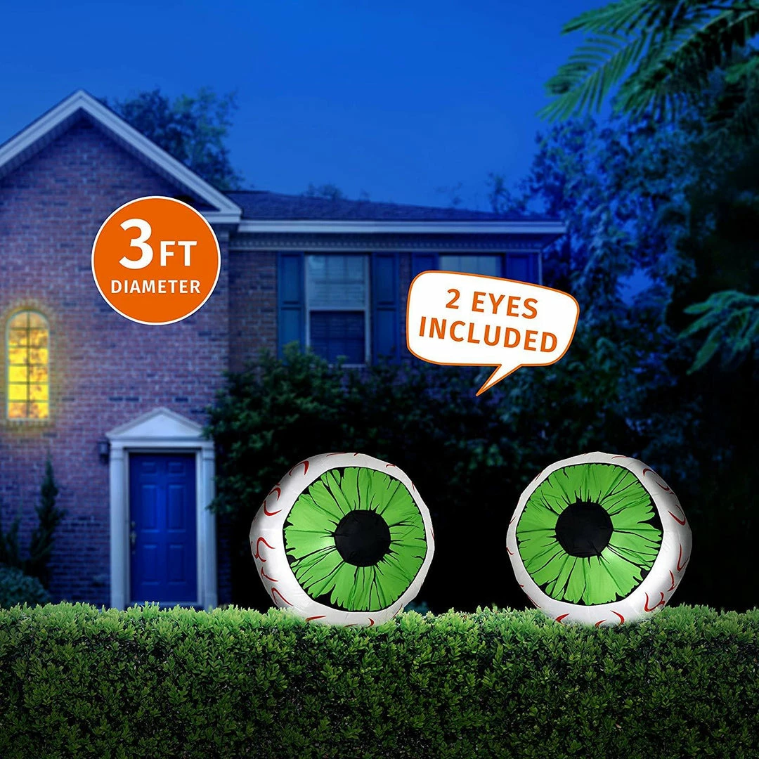 Joiedomi Inflatables Tall Creepy Eyeballs Inflatable (3 Ft) 1 Joiedomi Inflatables Tall Creepy Eyeballs Inflatable (3 Ft)