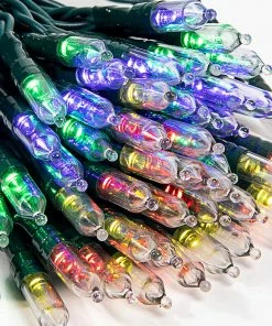 Joiedomi 17.3ft Christmas Multicolor 50 LED Green Wire String Lights