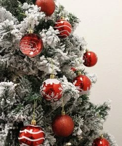 Joiedomi All Holiday Decor 24 Pcs Christmas Ball Ornaments, Red And White 6 Joiedomi All Holiday Decor 24 Pcs Christmas Ball Ornaments, Red And White