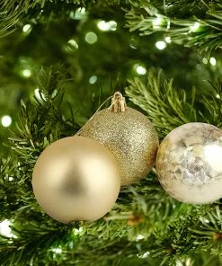 Joiedomi 2.36" Gold Baby Blue Christmas Ball Ornaments 24Pcs All Holiday Decor 10 Joiedomi 2.36