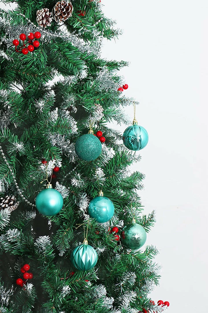 Joiedomi 2.36" Teal Christmas Ball Ornaments 24Pcs All Holiday Decor 5 Joiedomi 2.36" Teal Christmas Ball Ornaments 24Pcs All Holiday Decor