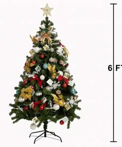 Joiedomi All Holiday Decor 6 Ft Prelit Christmas Tree With Decoration Kit