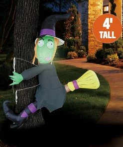Joiedomi Tall Crashing Witch Into Tree Inflatable (4 Ft)