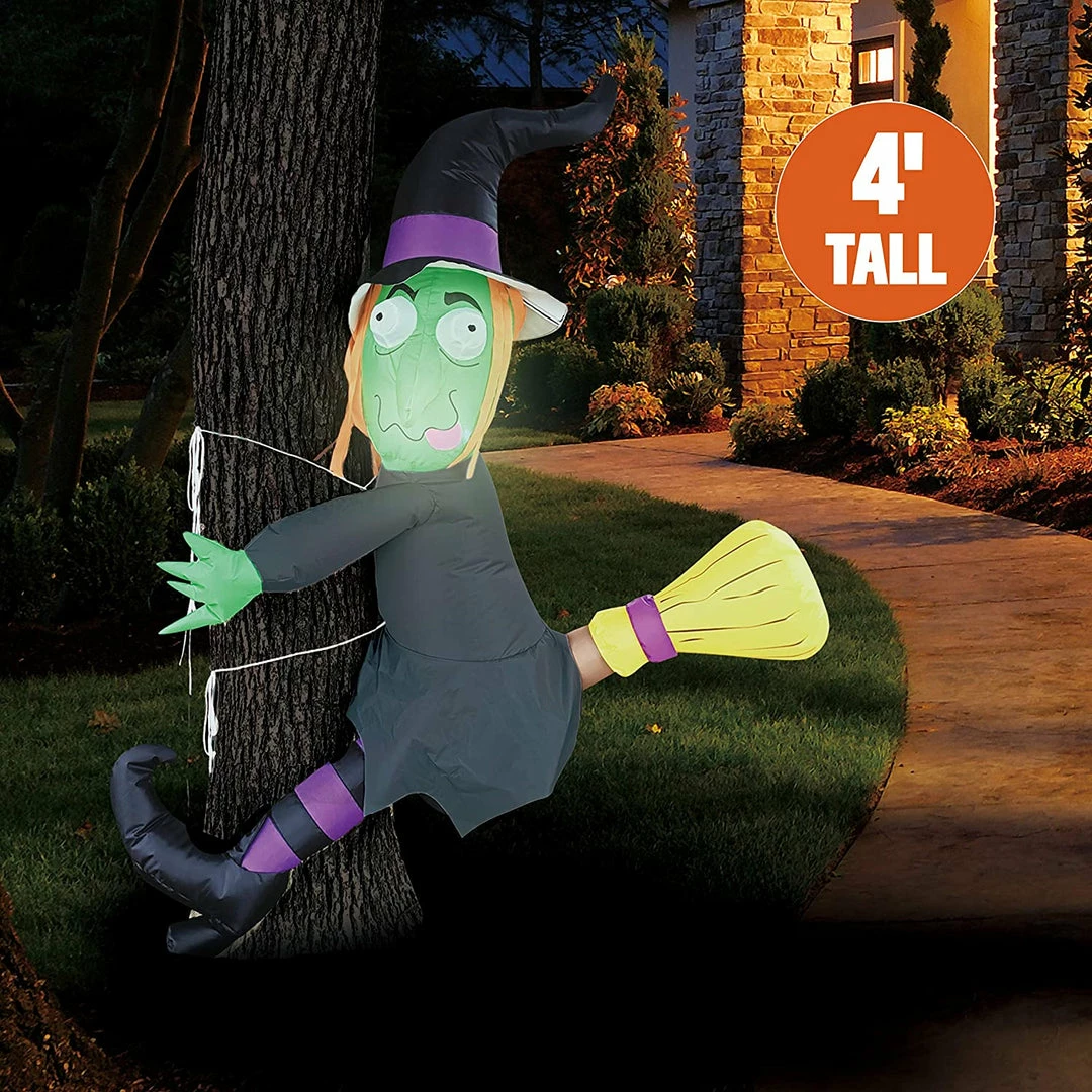 Joiedomi Tall Crashing Witch Into Tree Inflatable (4 Ft) 2 Joiedomi Tall Crashing Witch Into Tree Inflatable (4 Ft)