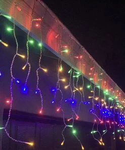Joiedomi 224 LED Christmas Lights Icicle Lights, Multicolor