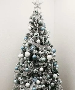 Joiedomi 133 Pcs Christmas Ornaments, Blue And White All Holiday Decor