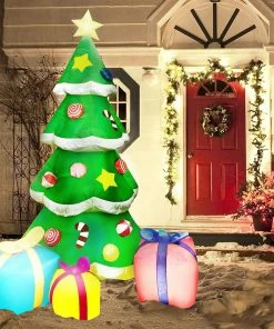 Joiedomi Inflatables Large Christmas Tree With Presents Inflatable (7 Ft)