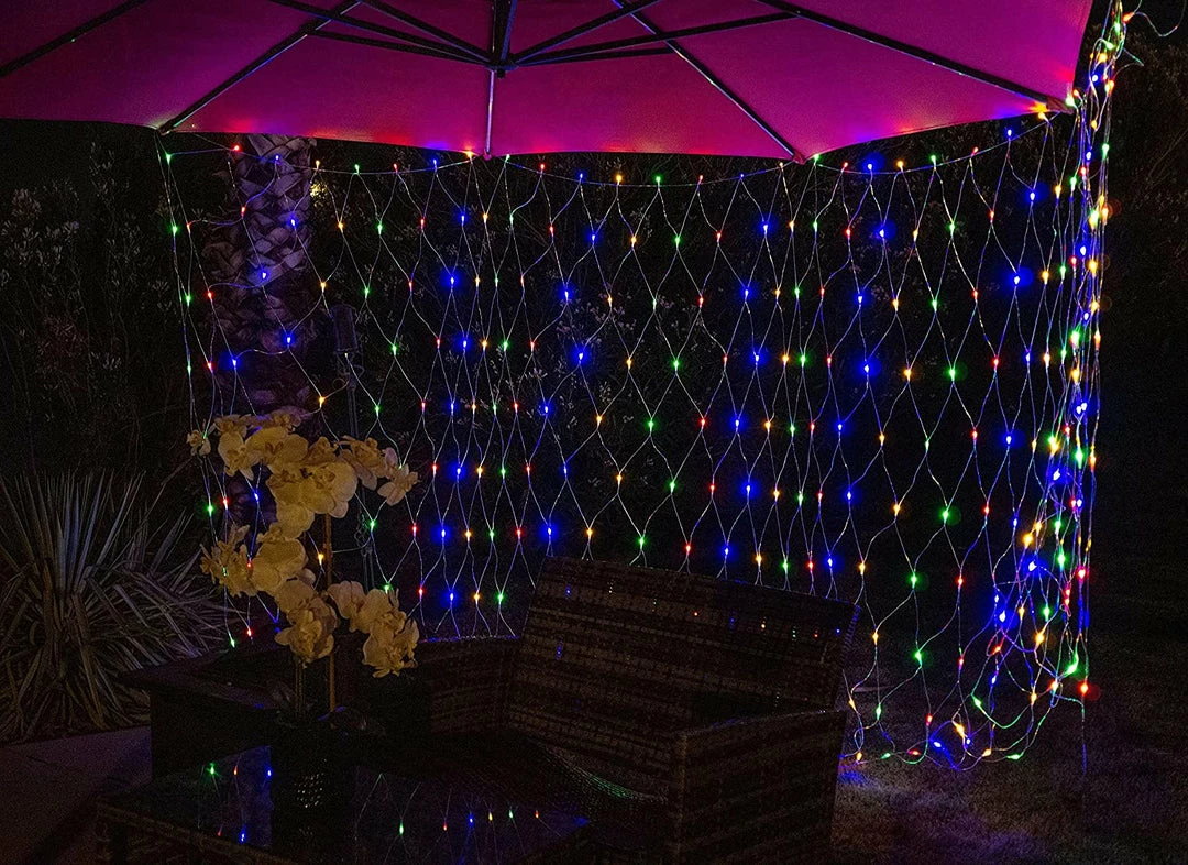 Joiedomi 4×100 LED Christmas Net Lights Multicolor 3 Joiedomi 4×100 LED Christmas Net Lights Multicolor