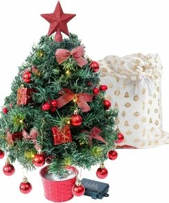 Joiedomi All Holiday Decor 20" Tabletop Christmas Tree Prelit