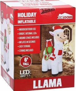 Joiedomi Large Christmas Llama Inflatable (6 Ft) Inflatables 11 Joiedomi Large Christmas Llama Inflatable (6 Ft) Inflatables