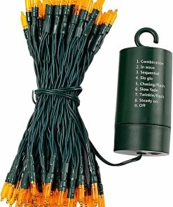 Joiedomi All Holiday Decor 100-Count Orange LED String Lights