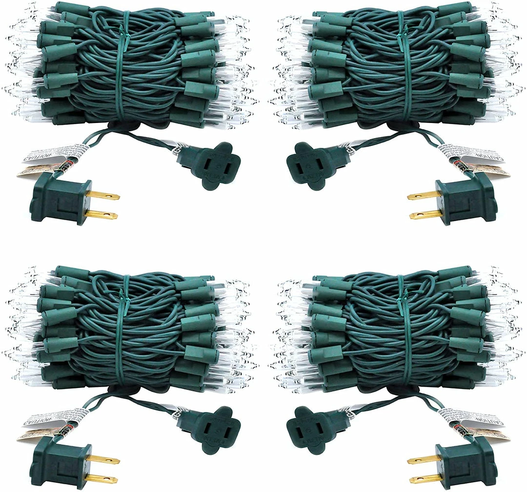 Joiedomi 100 Counts Clear Green Wire Christmas Lights Set Of 4 5 Joiedomi 100 Counts Clear Green Wire Christmas Lights Set Of 4
