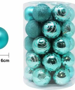 Joiedomi All Holiday Decor 34 Pcs Christmas Ball Ornaments (Teal)