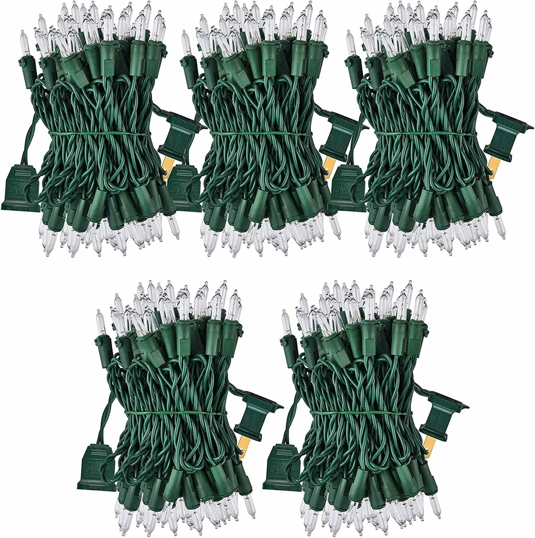 Joiedomi 131.25 FT 500 Count Christmas Clear Green Wire String Lights 3 Joiedomi 131.25 FT 500 Count Christmas Clear Green Wire String Lights