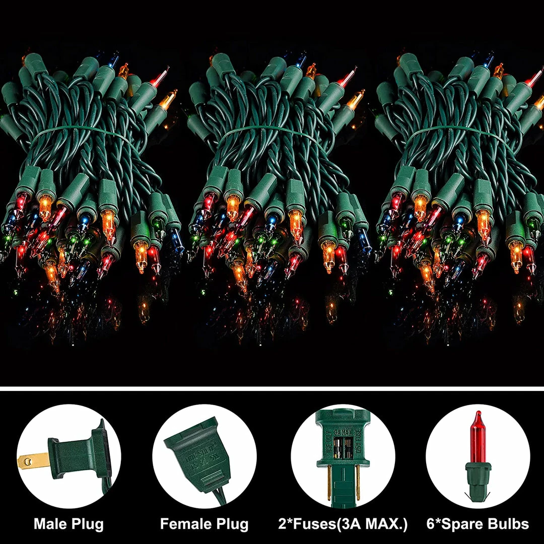 Joiedomi 116.1 FT 450 Count Christmas Multicolor Green Wire String Lights 3 Joiedomi 116.1 FT 450 Count Christmas Multicolor Green Wire String Lights