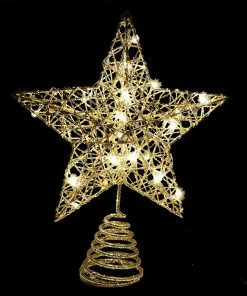 Joiedomi Gold Glitter Star Tree Topper All Holiday Decor