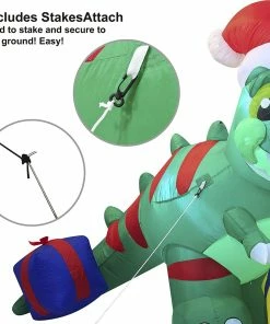 Joiedomi Christmas Large Dinosaur Inflatable (6 Ft) Inflatables 9 Joiedomi Christmas Large Dinosaur Inflatable (6 Ft) Inflatables