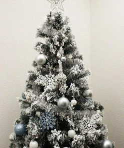 Joiedomi All Holiday Decor 110 Pcs Blue, White, And Silver Christmas Ornaments 7 Joiedomi All Holiday Decor 110 Pcs Blue, White, And Silver Christmas Ornaments