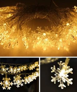 Joiedomi 100 LED Christmas Lights Snowflake String Lights 8 Joiedomi 100 LED Christmas Lights Snowflake String Lights