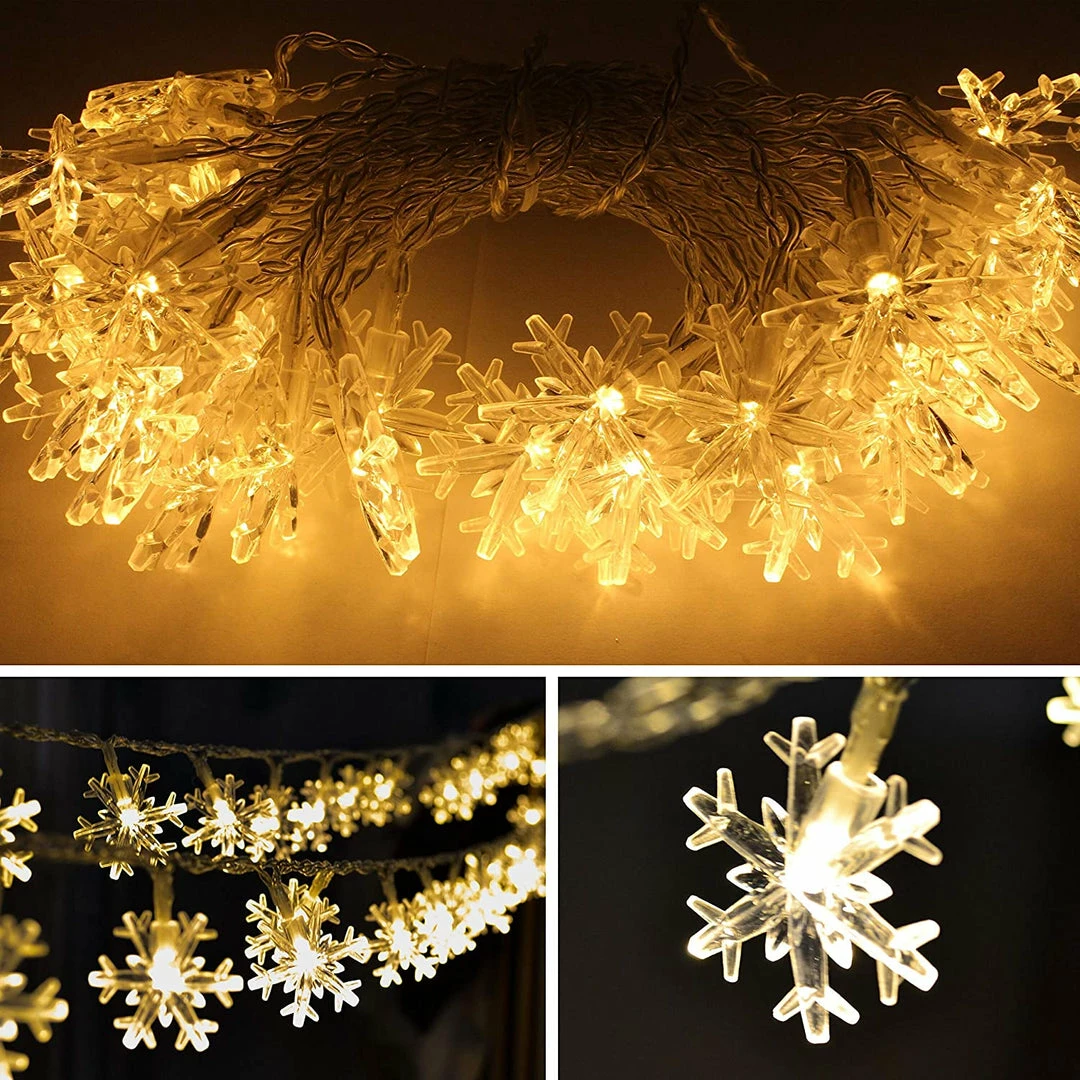 Joiedomi 100 LED Christmas Lights Snowflake String Lights 3 Joiedomi 100 LED Christmas Lights Snowflake String Lights